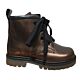 P1667 brons veterboot fluweel veter