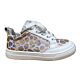 Cecile 24318 white/rosegold schildpad print veter