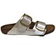 Arizona big buckle 1020021 2 banden slipper pearl