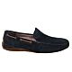 Callimo suede moccasin instap blauw