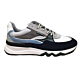 De Zager 07.08 combi sneaker blauw/wit combi