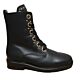 52.705.57 zwart leren veterboot met gouden studs