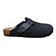 1028174 Boston suede dichte slipper midnight