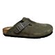 1028193 Boston suede dichte slipper taupe