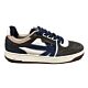 Boston piping suede bruin/blauw sneaker