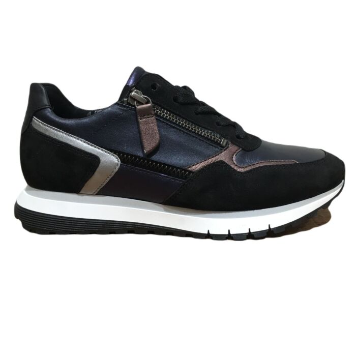 56.378 sneaker gekleurd middenstuk blauw