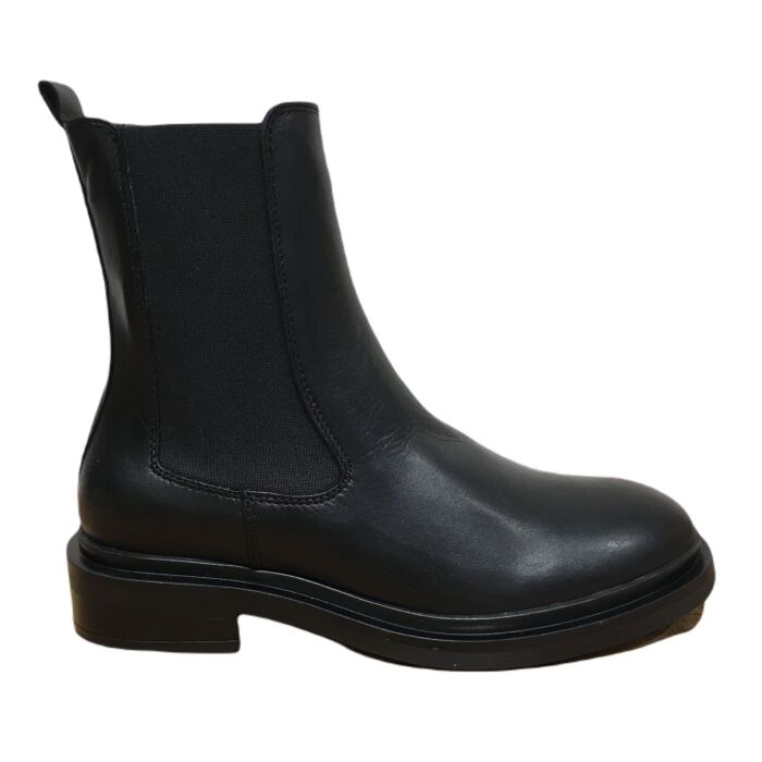 IB23513 zwart leren chelsey bootie