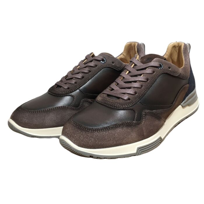 Igora dark brown leren sneaker