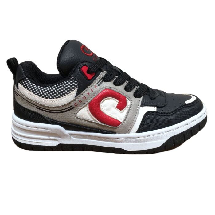 Raval CJ243020-958 zwart/wit tennis lage schoen