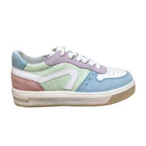 H1618 pastel lage tennis multi color leer