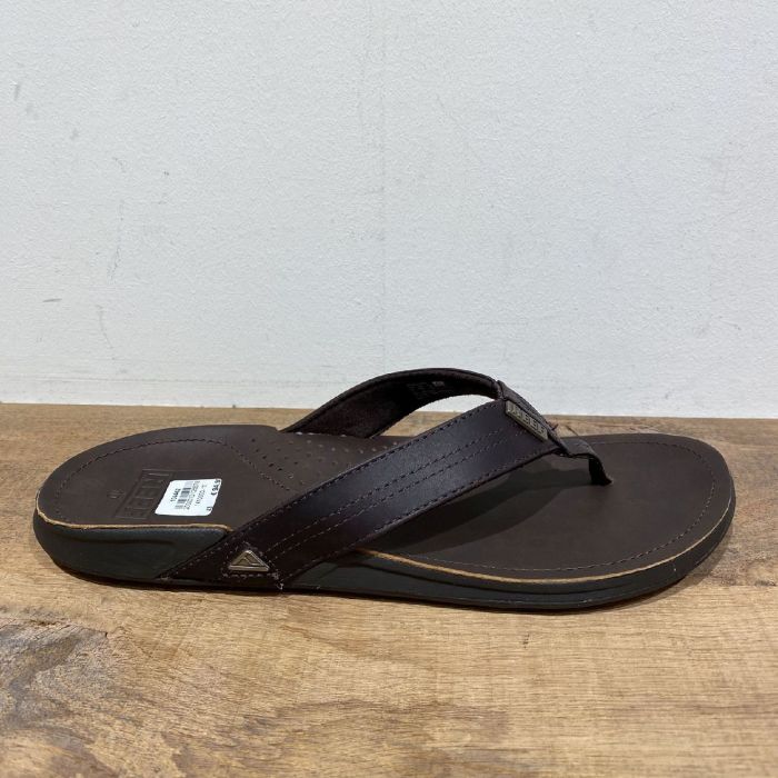 J-Bat drk brown RF002616DB2 leren slipper