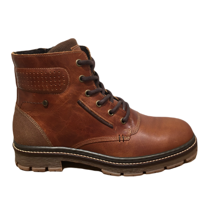 456-K5-5898A leren gladde veterboot