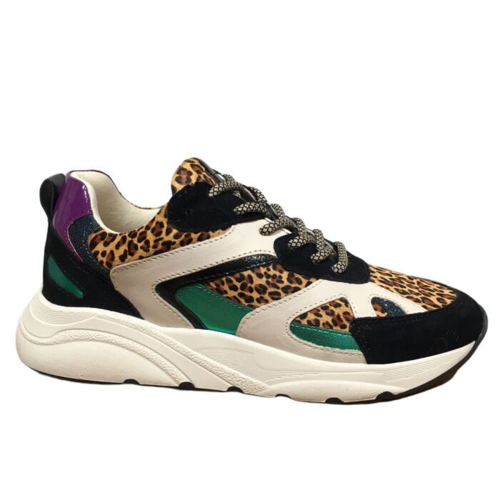 LPCIBEL zwart/leopard sneaker