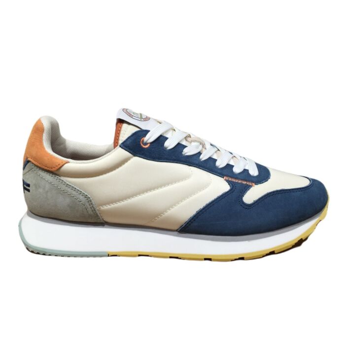 Pergamon runner cobalt met beige