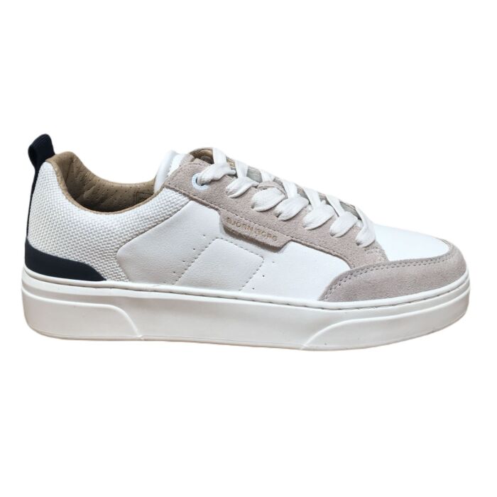 T1930 NYL spiegel veter sneaker wit combi