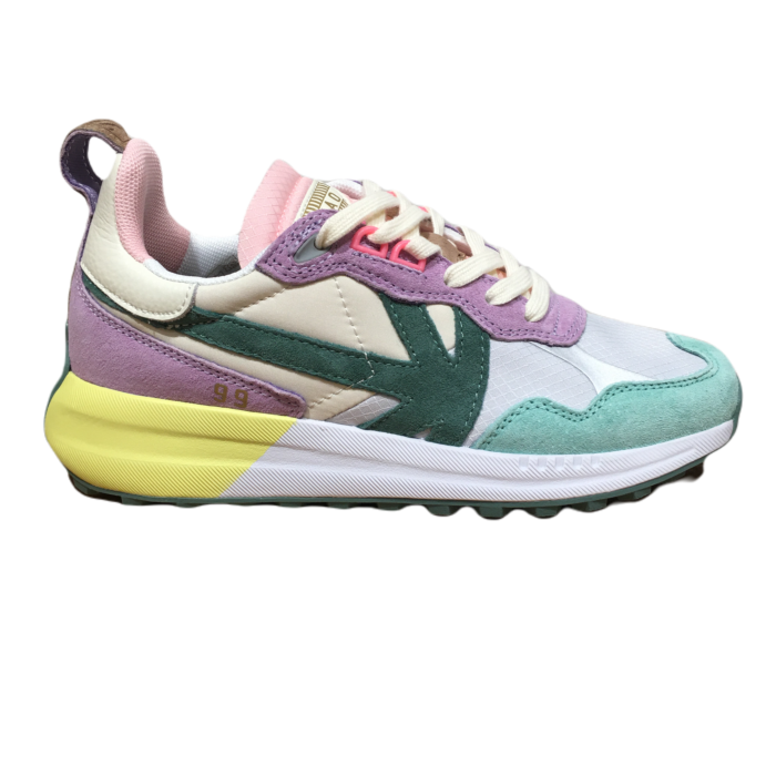 DETROIT women mint/paars combi sneaker