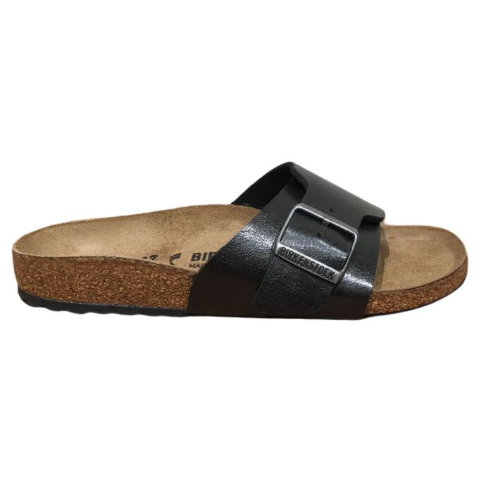 Catalina 1026617 brede band slipper zwart