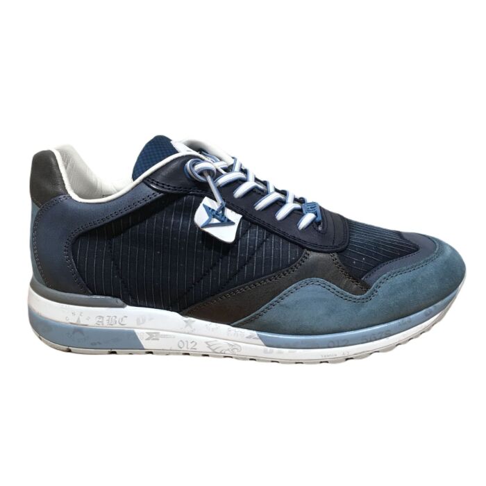 C-848-XL ruitprint upper sneaker blauw