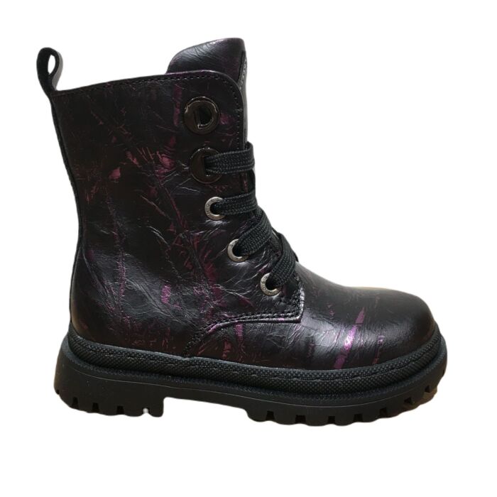 NT24W007-F profiel zool veterboot purple/black