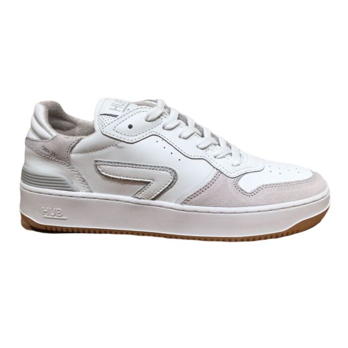 Smash I68 wit leren tennis sneaker