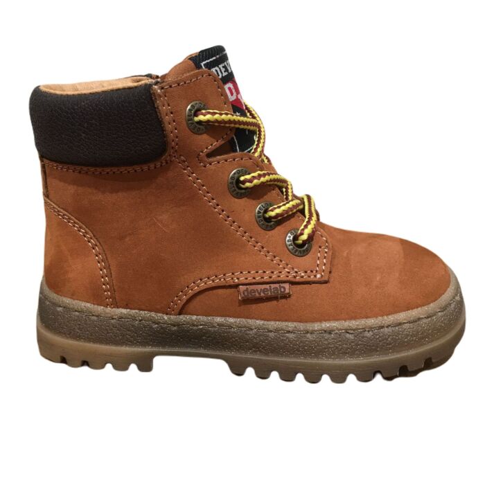 45161-754 cognac leren veterboot profiel zool