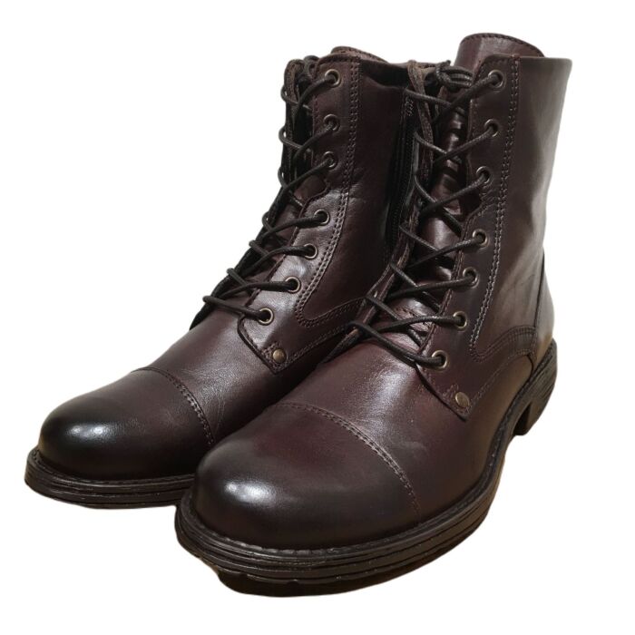 IB14385 ebano veterboot met neusnaad