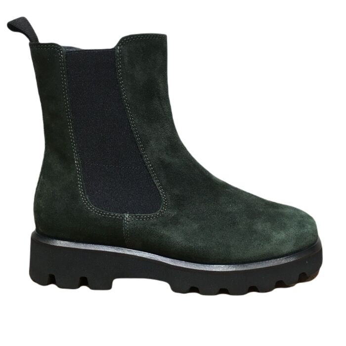 69666 meredira-729 groen suede chelsey met rits