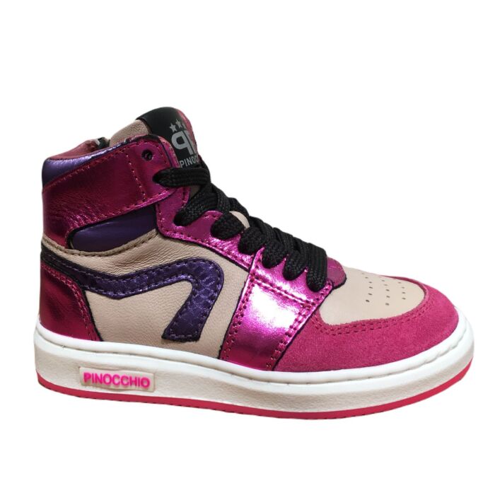 P1765 fuchsia M. basketball veterboot metallic