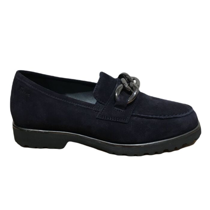 69524 meredith-743 blauw suede instap met bit