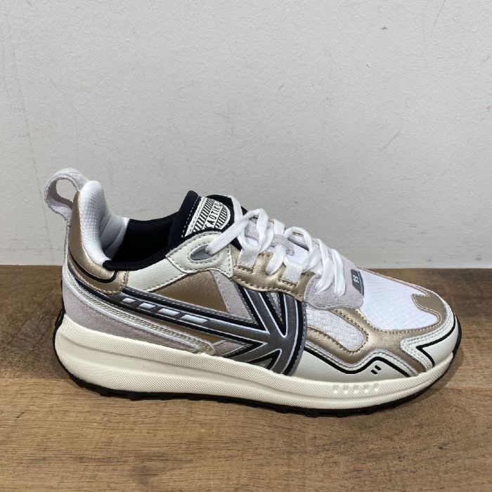 Detroit tech Gold AQ003-032700 wit/goud sneaker