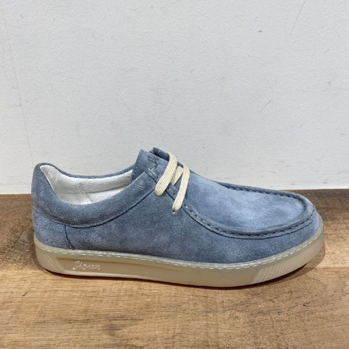 11473 Tedrino-701 in suede blauw spiegelrul veter