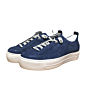 5017 elastiek sluiting sneaker blauw