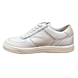 A8531 fijne tennis sneaker kuipzool wit leer