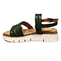 IB23361 gepolsterde banden sandaal groen leer