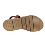 IB23361 gepolsterde banden sandaal bruin leer