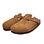 1028299 Boston gevoerd mink suede dichte slipper