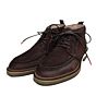 Nijvel dark brown suede spiegel veterboot