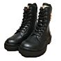 JL170026S zwarte stoere veterboot