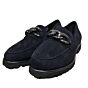 69524 meredith-743 blauw suede instap met bit