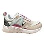 C18582X9 mesh sneaker gebroken wit fuxia zijstuk