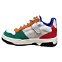 13843 tennis veter groen/oranje/blauw