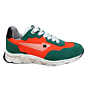 13711 groen/oranje runner veter schoen