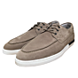 De Dekker 03.03 casual bootschoen beige suede