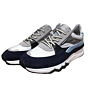 De Zager 07.08 combi sneaker blauw/wit combi