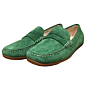 Carmona suede automoccasin groen suede