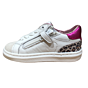 P1545 glad witte tennis leopard hiel