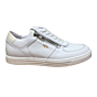 A8531 fijne tennis sneaker kuipzool wit leer