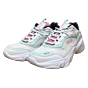 Collene CB wmn witte sneaker met lime/fuxia