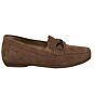 Cortizia mosscasin hoogfront suede met bit naturel