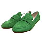 42.431.44 groen suede slanke loafer 